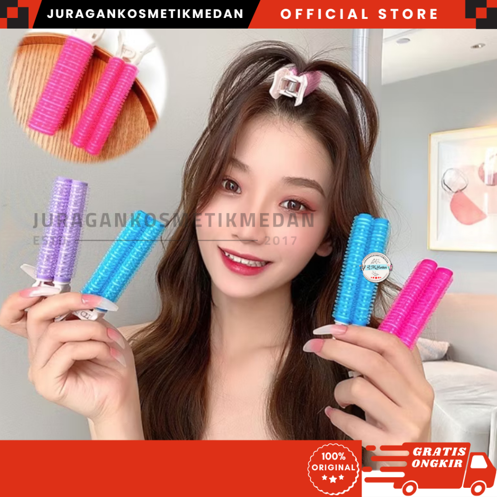 ROLL RAMBUT KOREA ROL RAMBUT JEPIT RAMBUT ROLLER BLOW PONI KOREAN HAIR VOLUME ROLLER RAMBUT TULONG