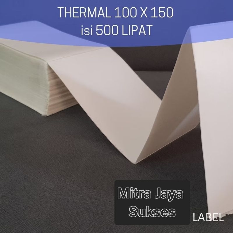 

[Kemasan Lipat] Label Thermal A6 Ukuran 100 x 150 mm 1 Pack Isi 500 Lembar Label Barcode