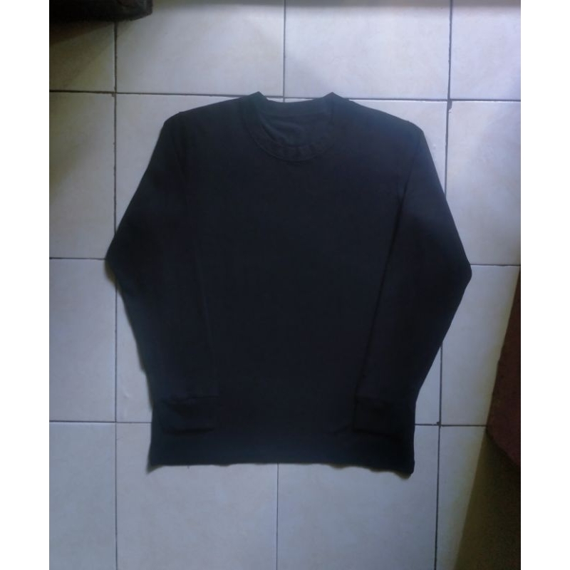 longjohn/longsleeve Uniqlo Heattech ULTRA WARM hitam 3