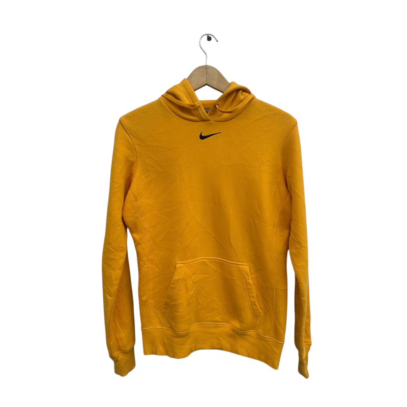 hoodie nike center swoosh yellow vintage