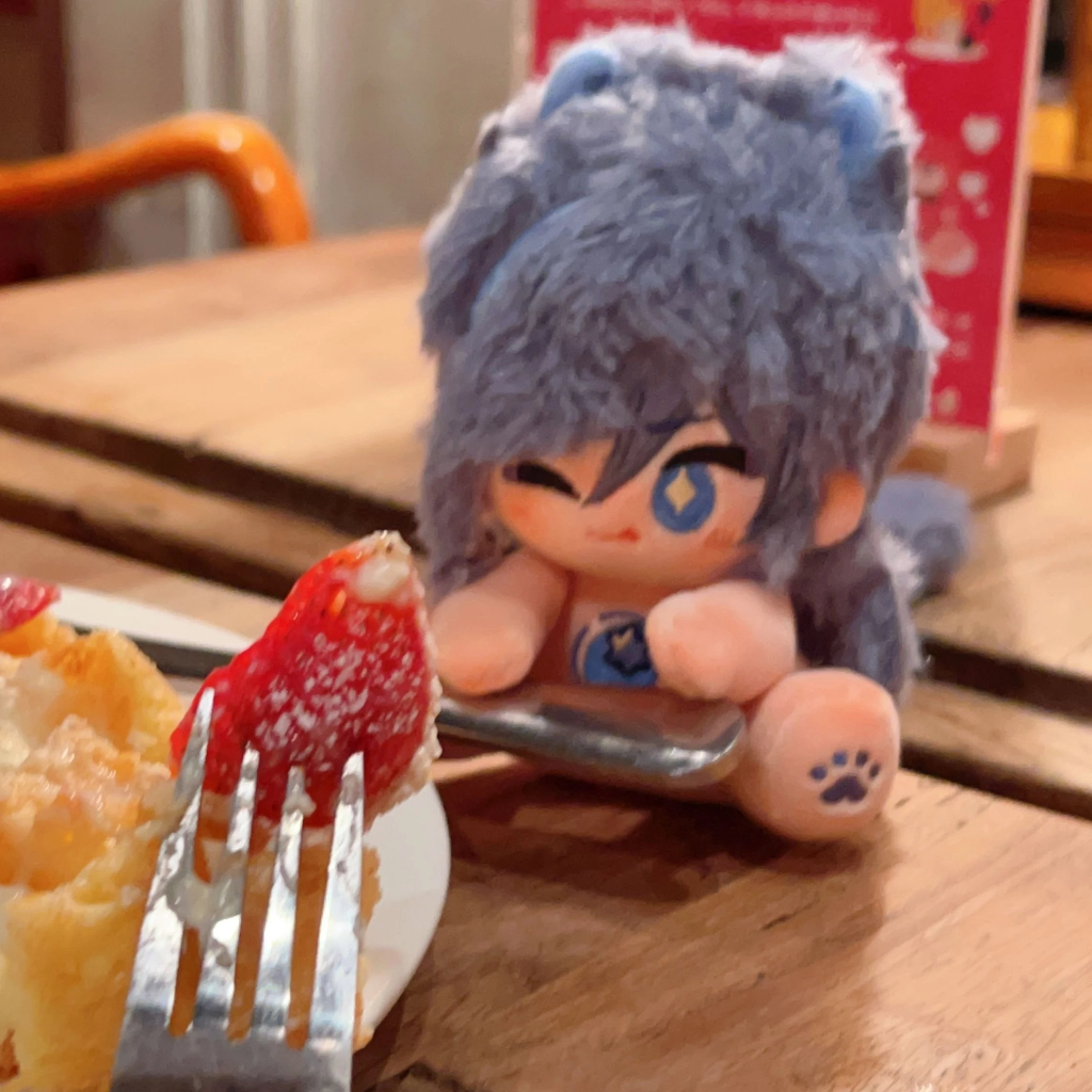 [READY STOCK] doll kaeya genshin impact boneka kaeya cotton doll 10cm kaeya - blueberry