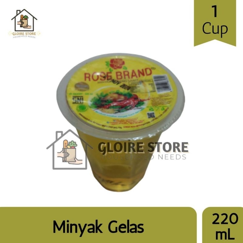 

ROSE BRAND Minyak Goreng Gelas Cup 220mL (OON/E.r)