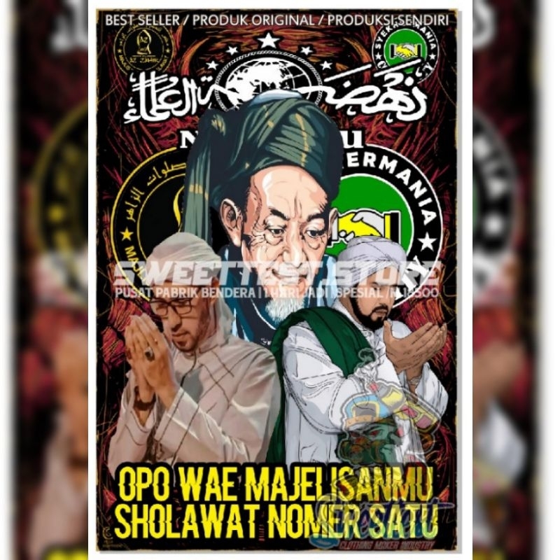 BEST SELLER + 1 HARI JADI + FREE STICKER, BENDERA PRINTING CUSTOM, GIANTFLAG PRINTING CUSTOM, MINIFL