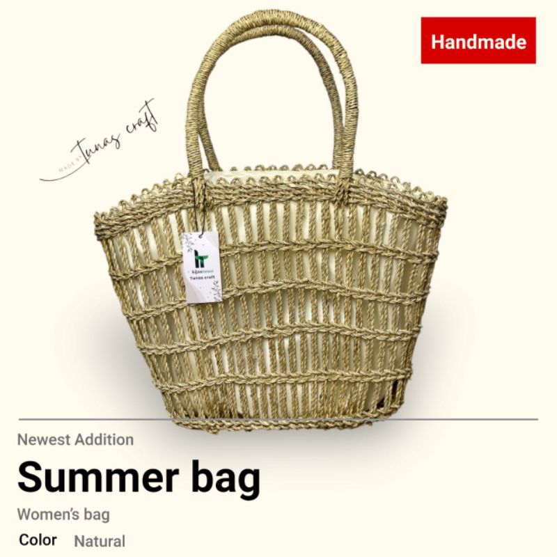 

HijauTunasFarm Tas Anyaman / summer bag Tas pantai