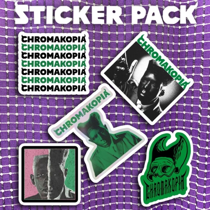 

Sticker Tyler The Creator Vol 2 Chromakopia Pack isi 5 Pcs vinyl waterproof