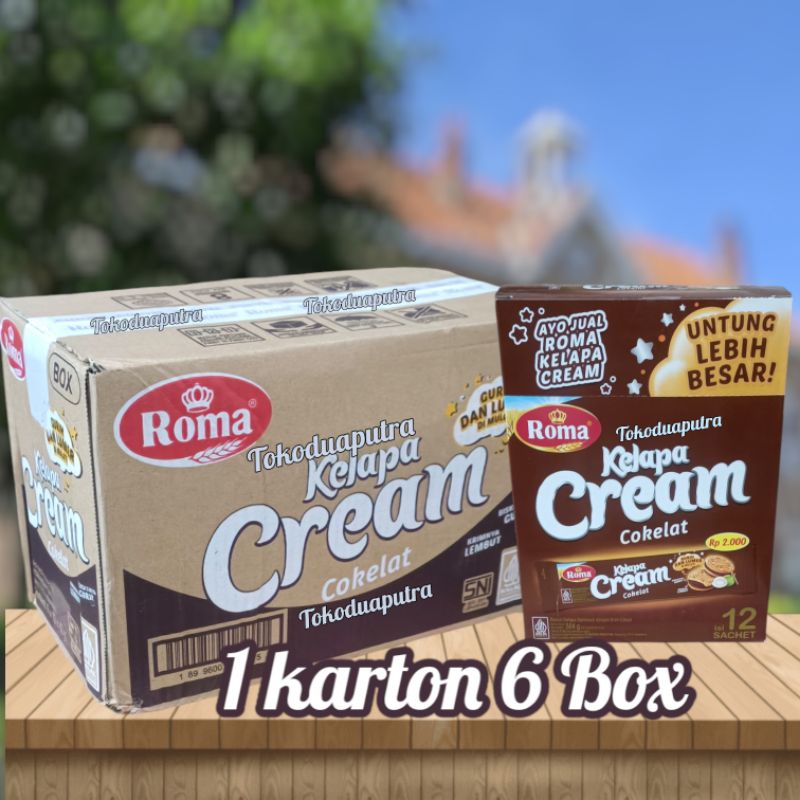 

Roma Cream Coklat sachet 1 Karton X 6 Box