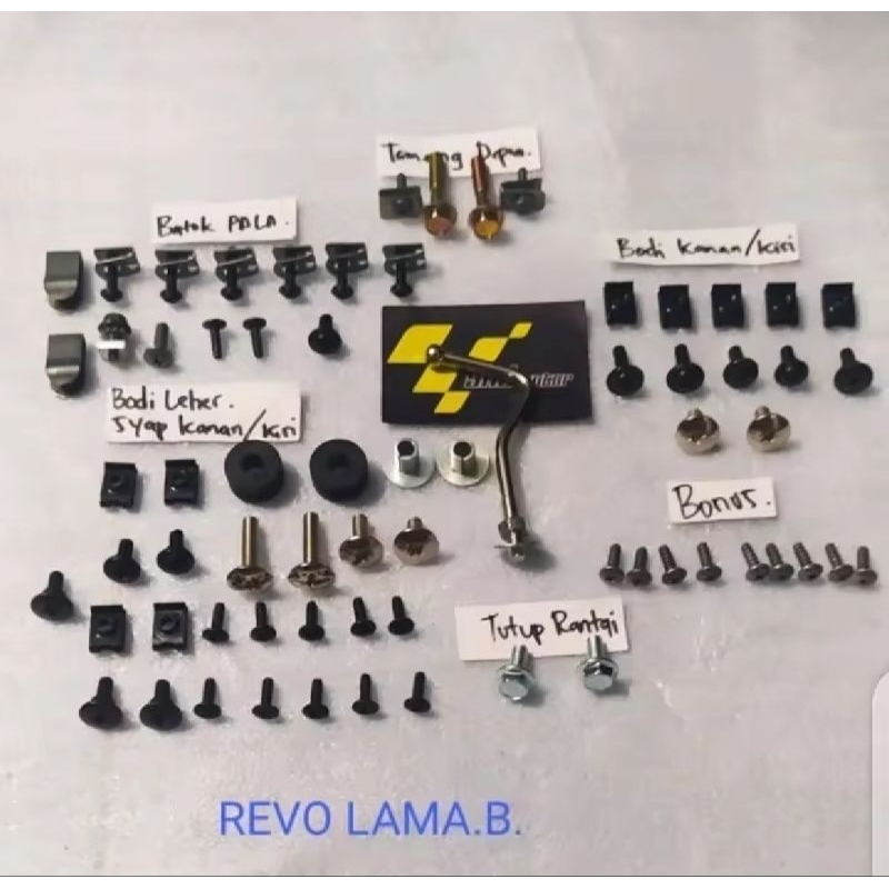 baut body full set honda revo lama baut body full set honda revo lama