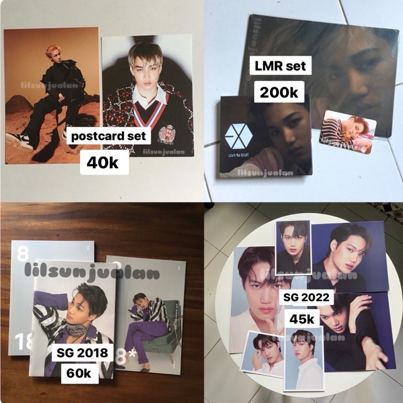 [UBAH SPX jadi J&T / POS] kai postcard dftf dmumt lmr japan album pc sg18 sg22 exo
