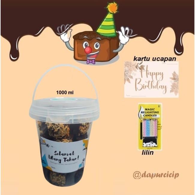 

Brownies bucket rasa enak nyoklat banget