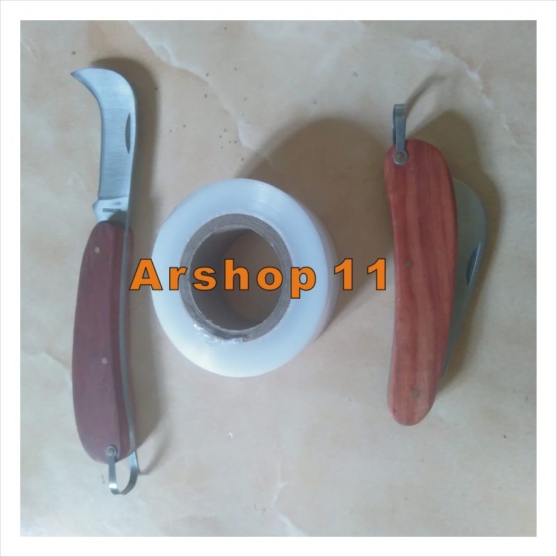 Pisau Lipat Grafting + Plastik Okulasi
