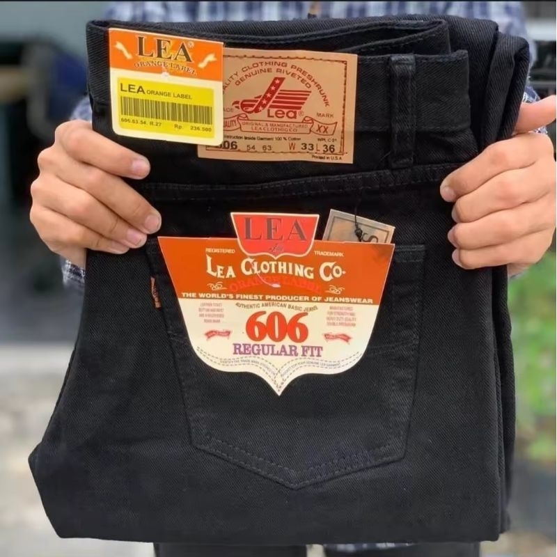 celana jeans lea 606 standar pria