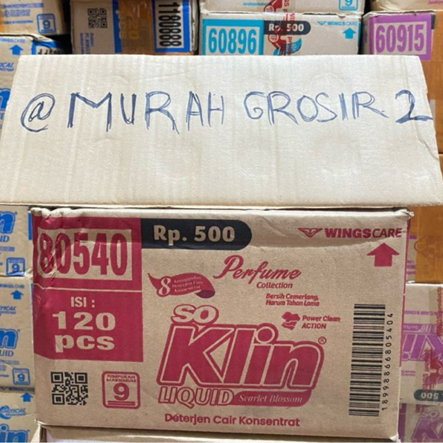

[1 DUS ISI 120 SACHET] SOKLIN LIQUID kemasan 500-an