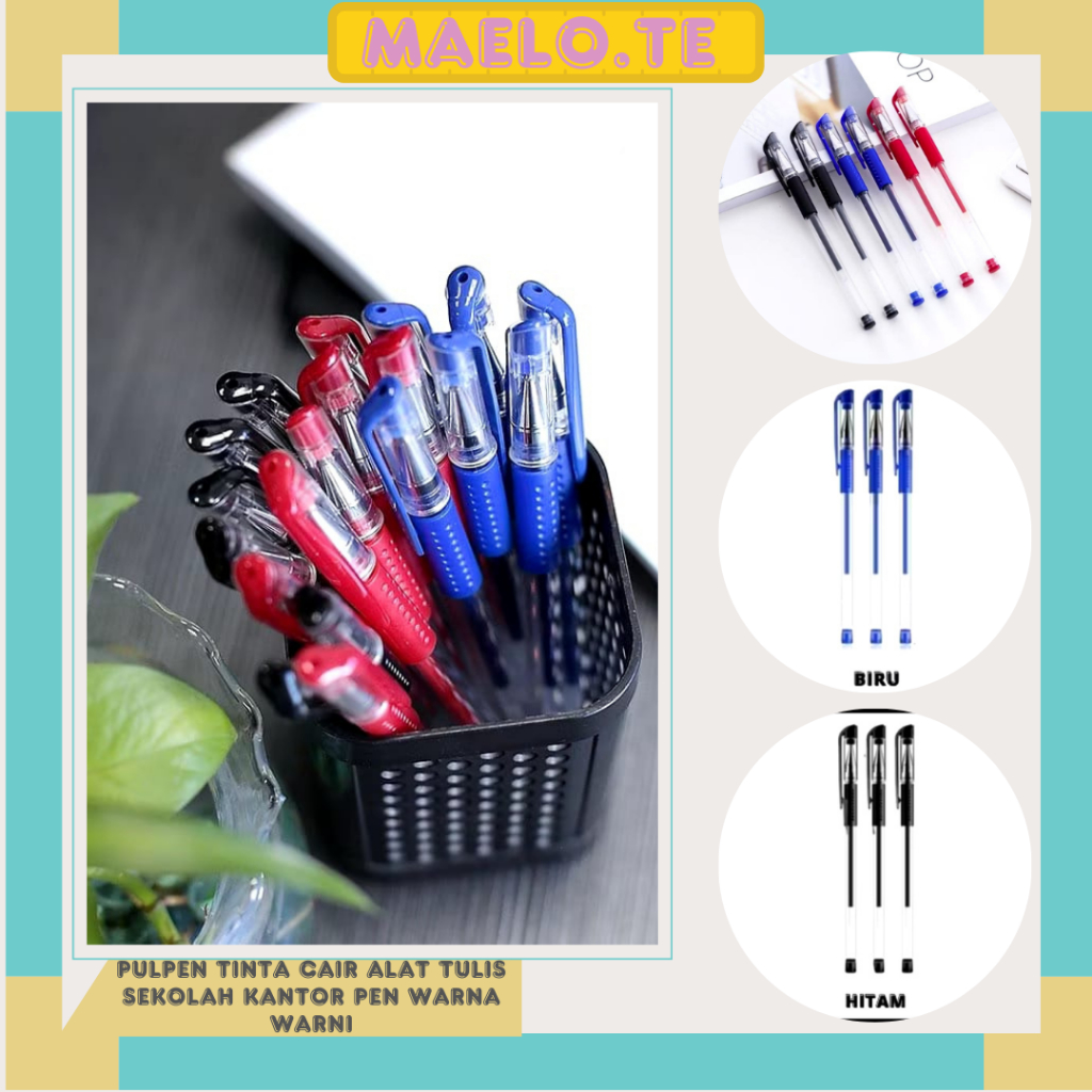 

Pena Gel 0.55mm Standard Pulpen tinta cair Alat Tulis Sekolah Kantor Pen Warna Warni Pena Ujung Lancip ATK Murah Import R047 R170