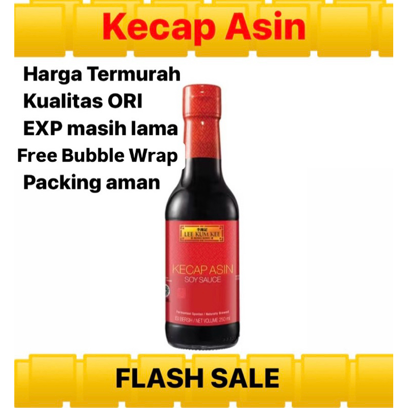 

Kecap Asin Soy Sauce 250 ML LEE KUM KEE Termurah stok terbatas produk ori exp lama