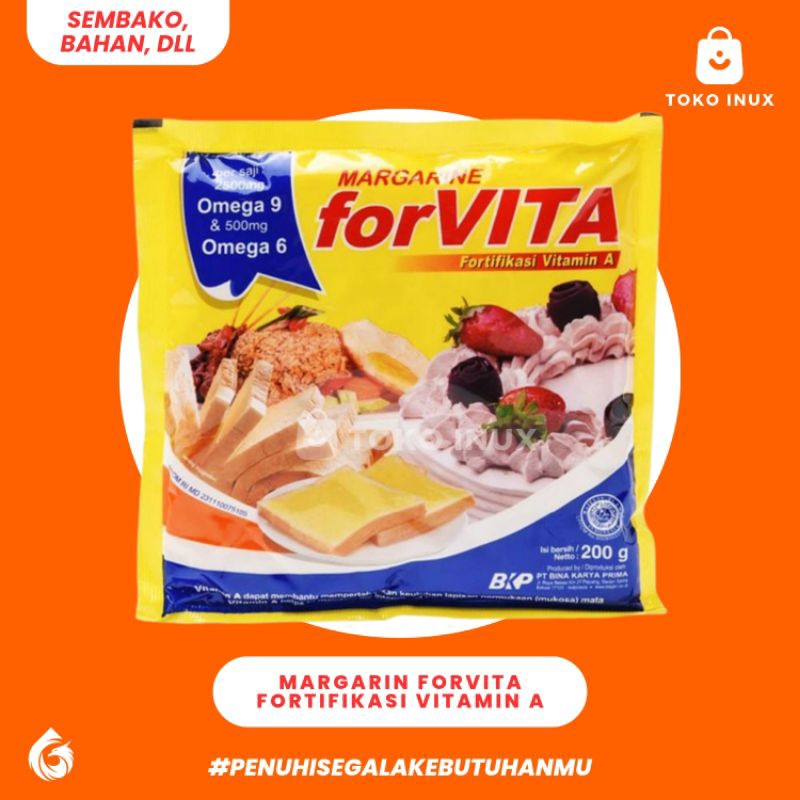 

MARGARIN FORVITA MENTEGA MARGARINE FORVITA KEMASAN EKONOMIS 200 GRAM MURAH HEMAT TERJANGKAU