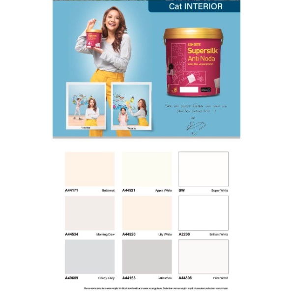 Cat Tembok Anti Noda Supersilk Anti Noda Galon