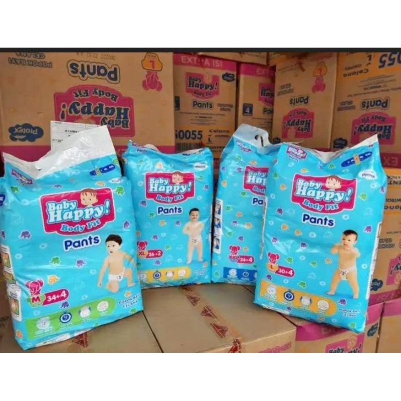 Pampers Baby Happy M L XL 1 karton isi 4ball