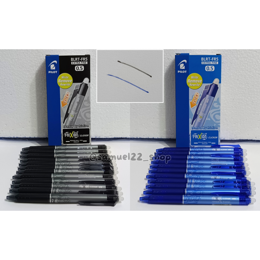 

Pulpen Hapus PILOT Frixion Clicker BLRT-FR5 0.5mm Retractable Tinta Hitam / Biru 1 pcs Satuan