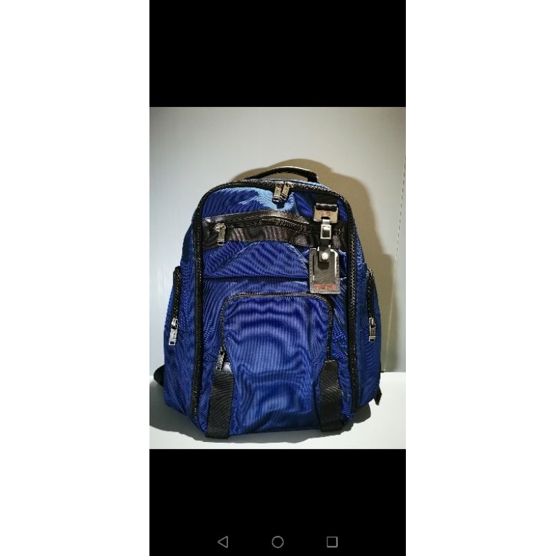 Tas Ransel Tumi Backpack Blue Ori Preloved Second