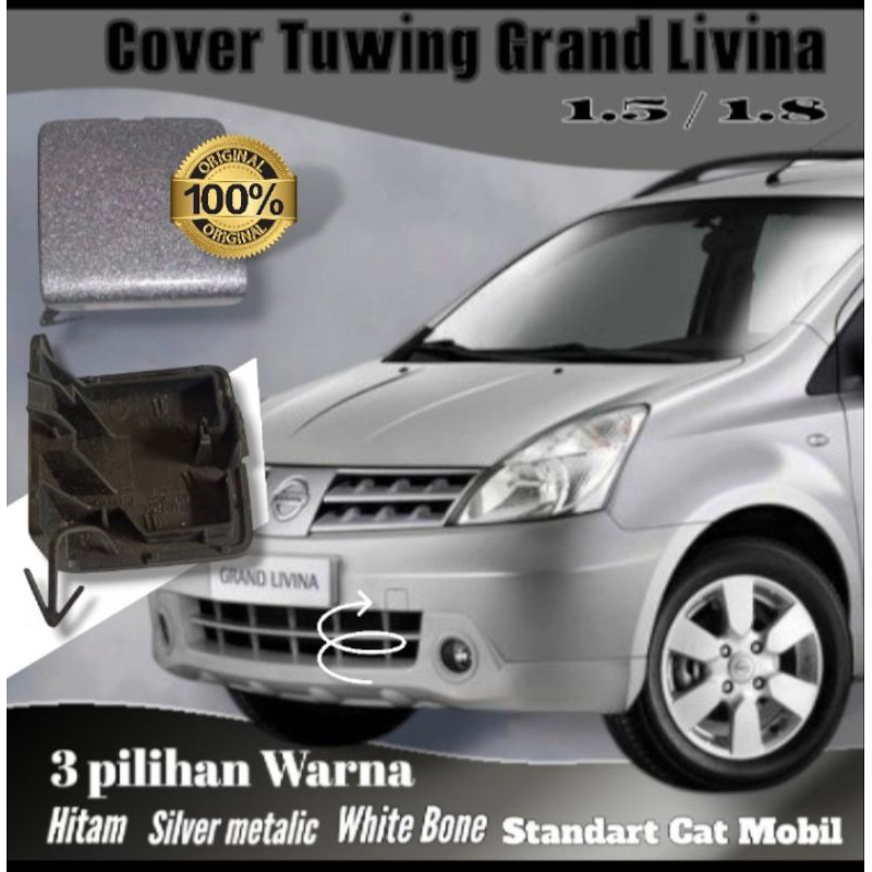 Tutup Bemper Derek Towing Depan Mobil Nissan Grand Livina L10 1.5 XV CVT 1.5 SV MT AT 2010 2008 2009