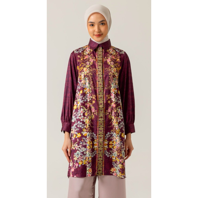 Bhuvi Tunic Atasan Wanita Blouse Kemeja Perempuan Riamiranda Seruna Ria Miranda Raya 2025 RM Lebaran
