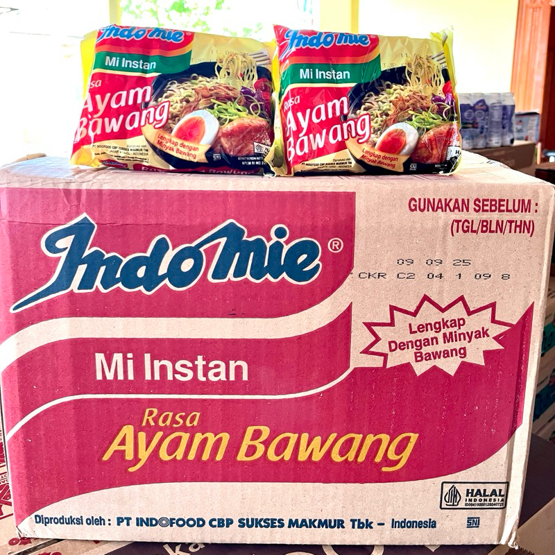 

TERMURAH MIE INSTAN INDOMIE AYAM BAWANG MIE INSTAN 1 DUS ISI 40