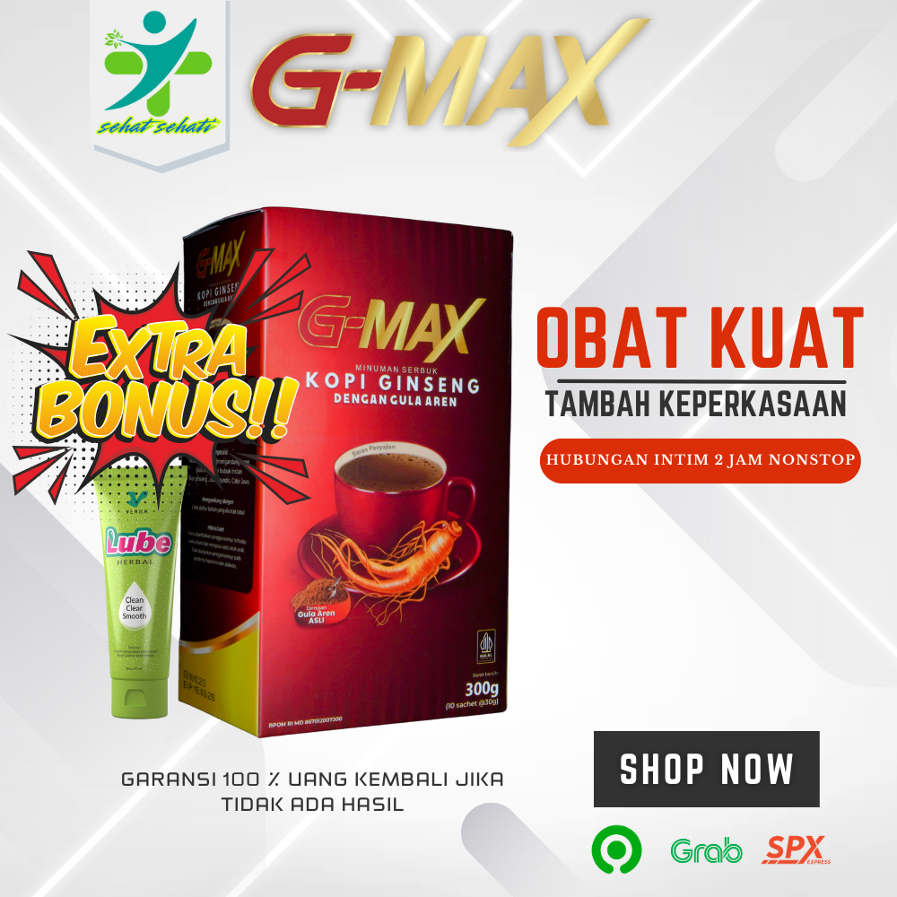 

g-max minuman ginseng Kopi Isi 10 Sachet - Membantu Menambah Stamina