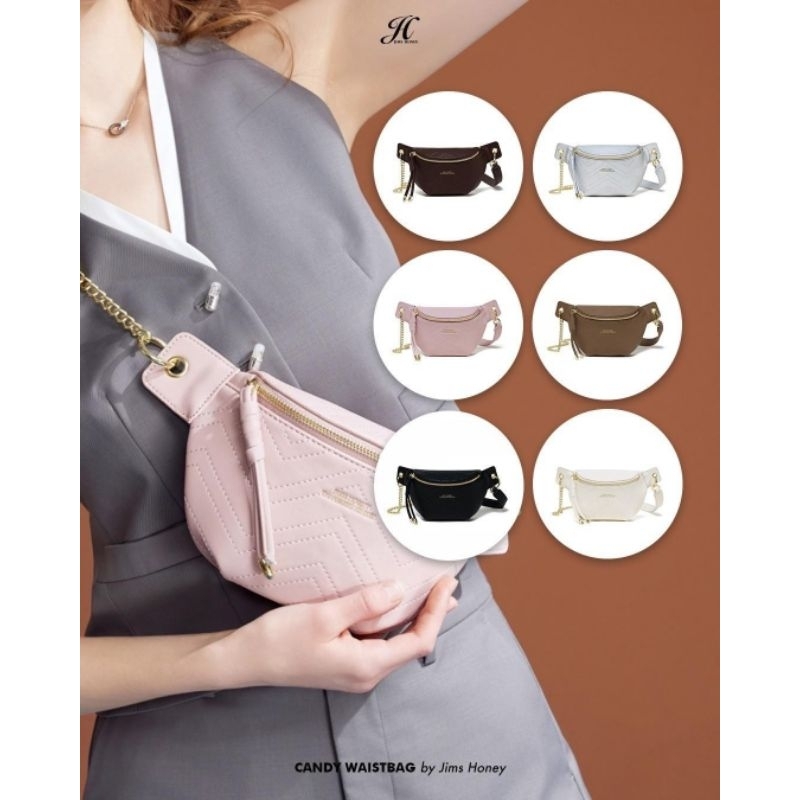 LIMITED JIMS HONEY CANDY WAIST BAG TAS WANITA SELEMPANG DADA