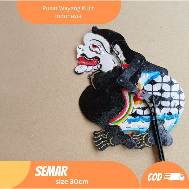 SEMAR WAYANG KULIT ASLI UKURAN 30CM