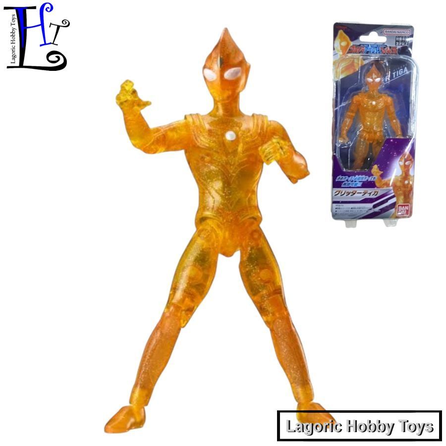 Ultra Action Figure Ultraman Tiga Glitter Bandai Mainan Figure