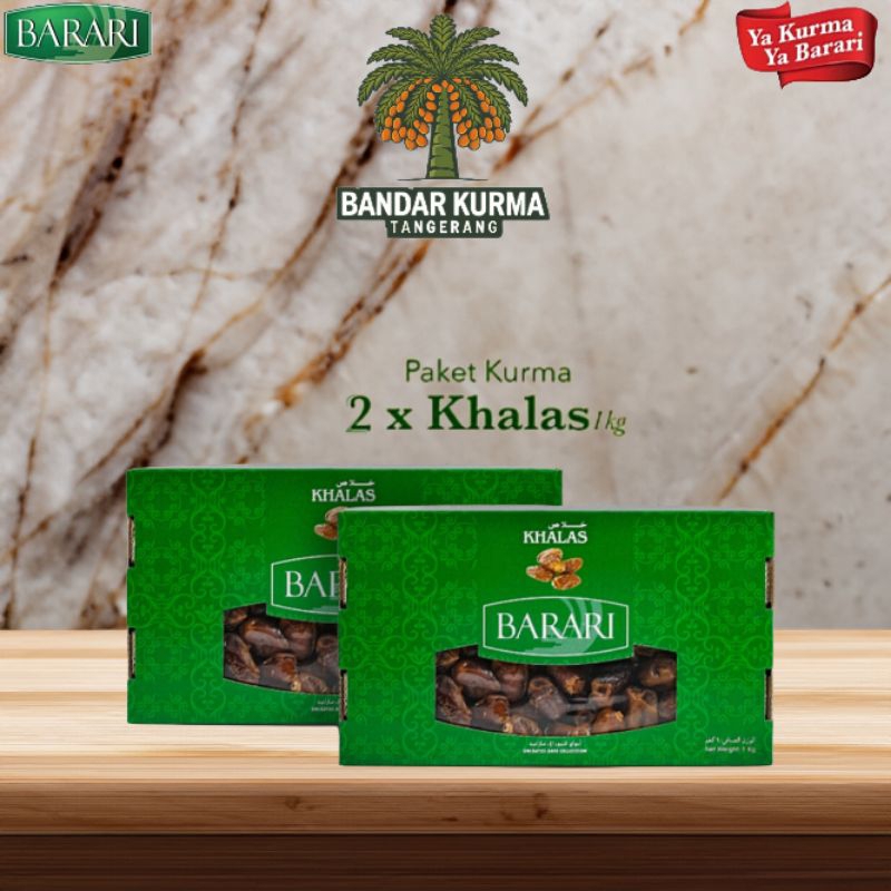 

Kurma Barari Khalas 1Kg - 2Pcs