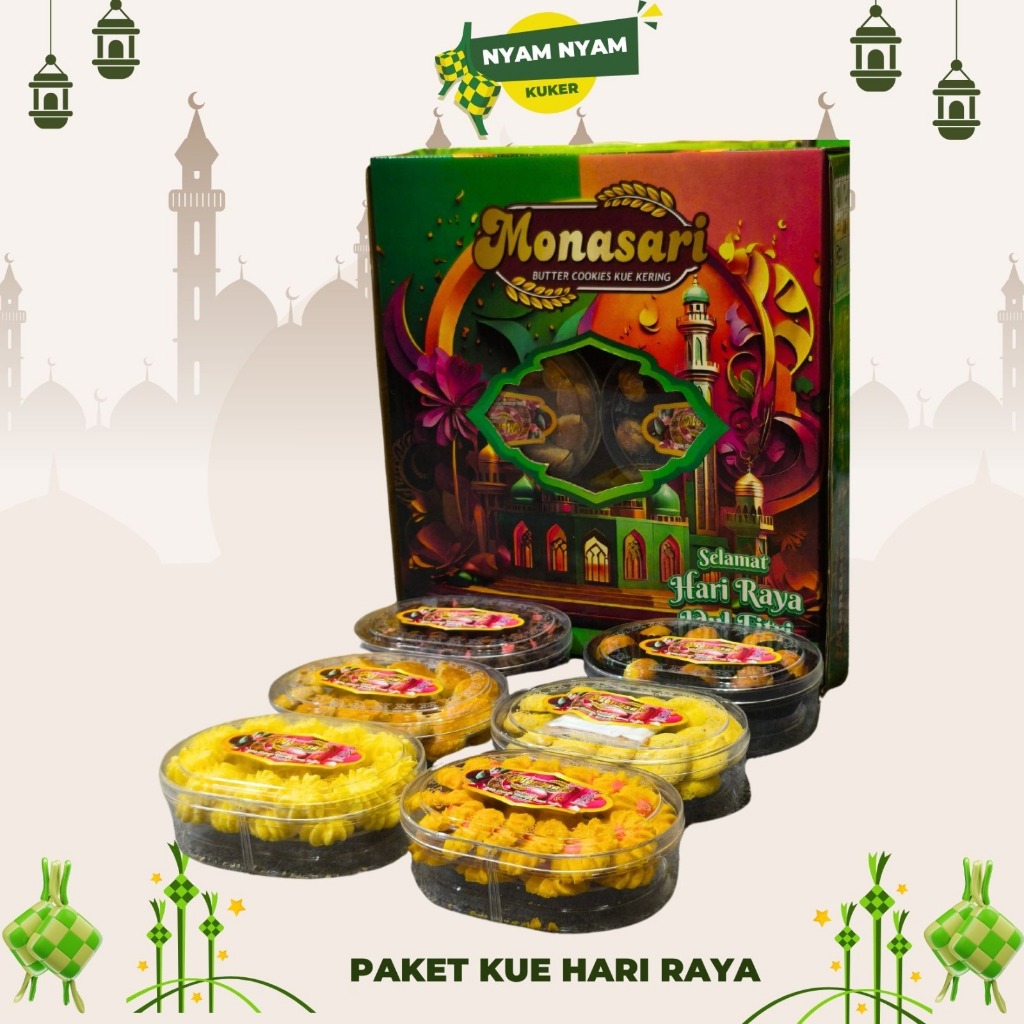 

KUE LEBARAN THR / PARCEL / GIFE / BINGKISAN / HAMPERES LEBARAN / PAKET KUE LEBARAN IDUL FITRI / PAKET KUE KERING