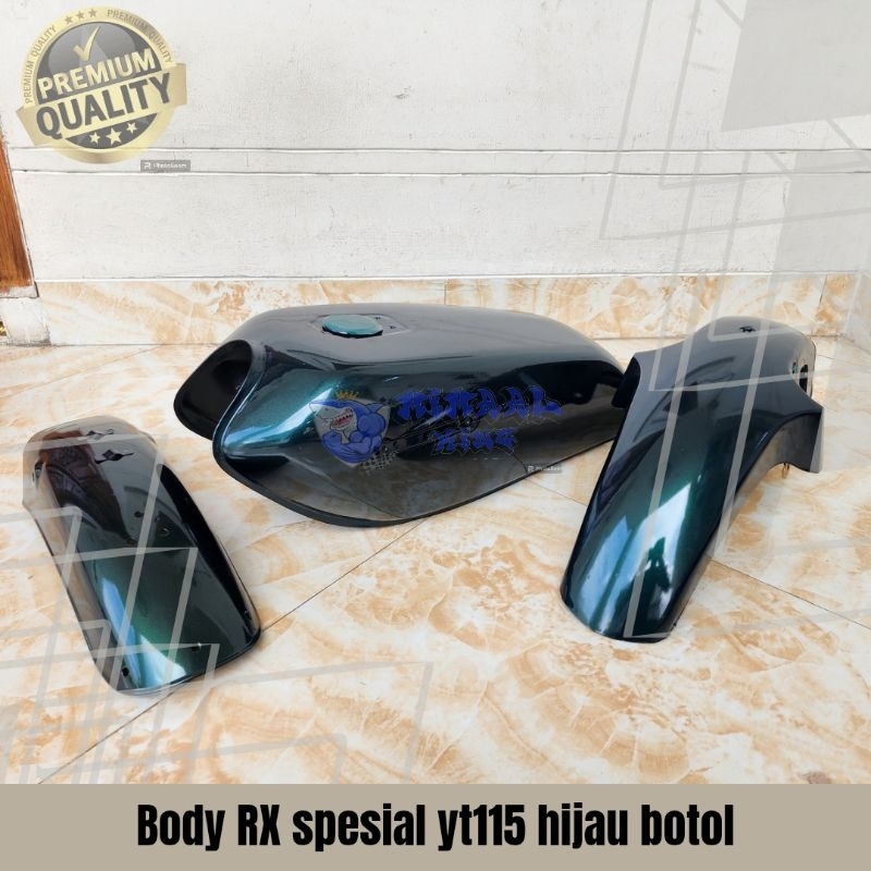 body bodi tangki tengki rx spesial YT full set hijau botol