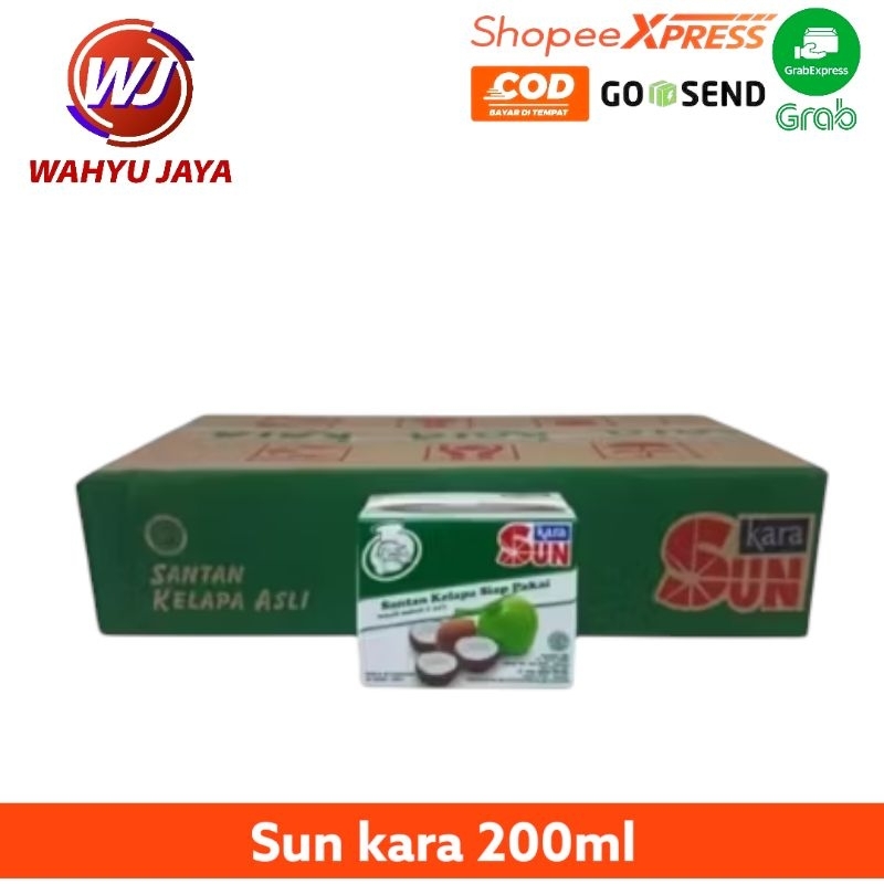 

Sun kara santan kelapa 200ml dus @12