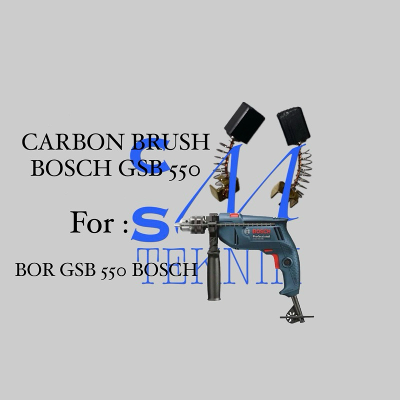 CARBON BRUSH ARANG MESIN BOR BOSCH GSB550 ARENG BOR BOSCH GSB 550 (Part Baik)