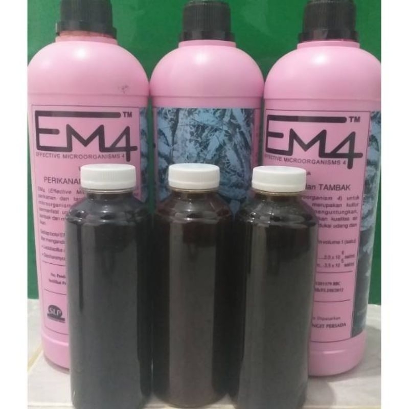 PKET EM4 PERIKANAN 250ML + MOLASE 250ML/EM4 PERIKANAN DAN MOLASE 250ML/molase dan em4 perikanan 250m