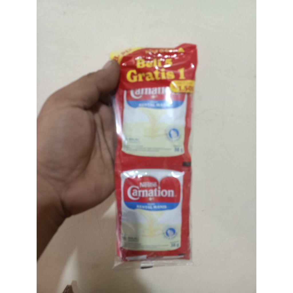 

Carnation Krimer Kental Manis Sachet 38 Gr Isi Sachet (5 FREE 1) Produksi Nestle