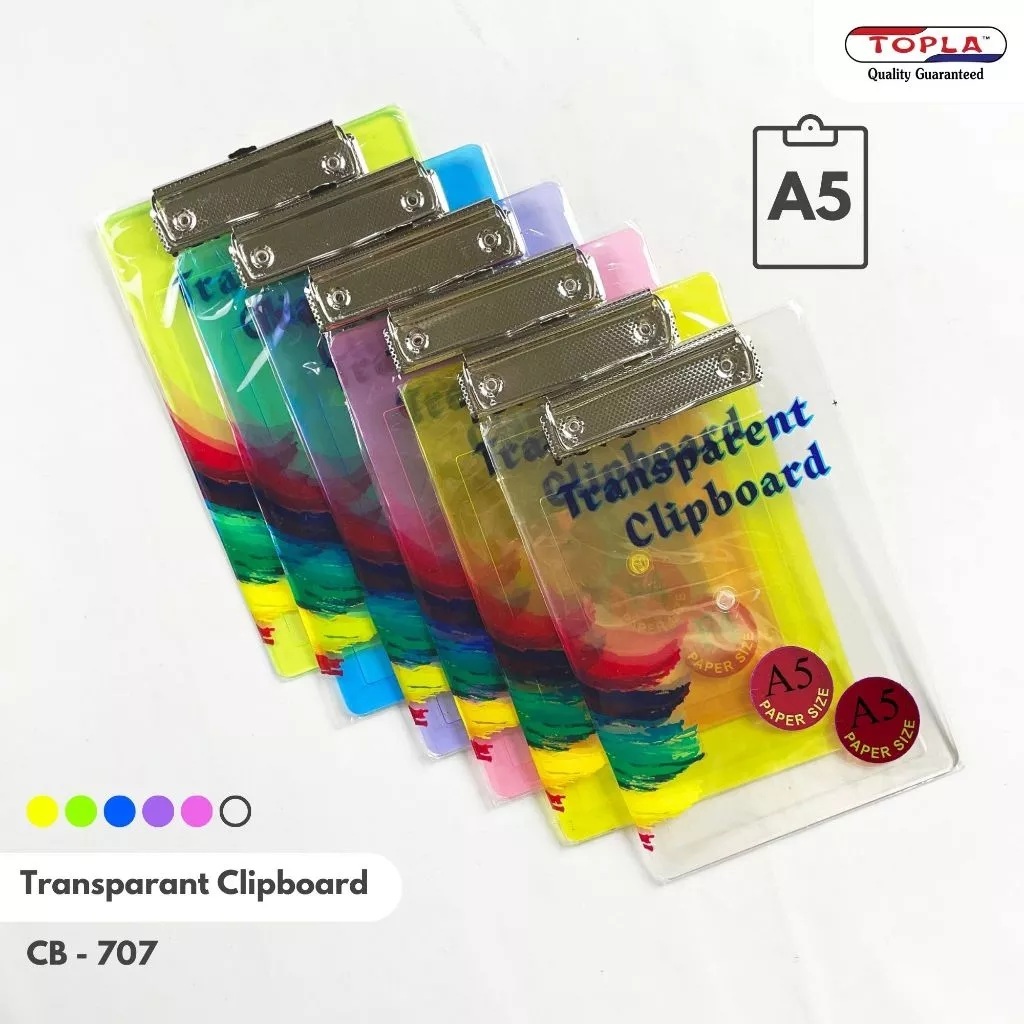 

Clipboard Topla 707 A5 Transparan ( Papan Jalan Restoran Cafe )