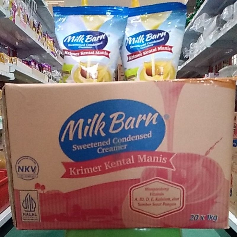 

1 DUS MILK BARN KRIMER KENTAL MANIS ( ISI 20 × 1 KG )