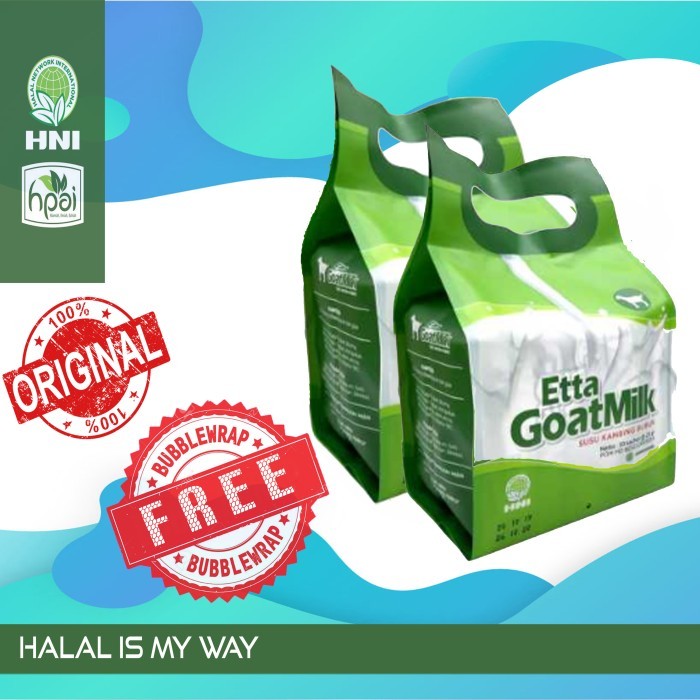 

Etta Goat Milk HNI HPAI Susu Kambing Bubuk Premium 250 gr Termurah