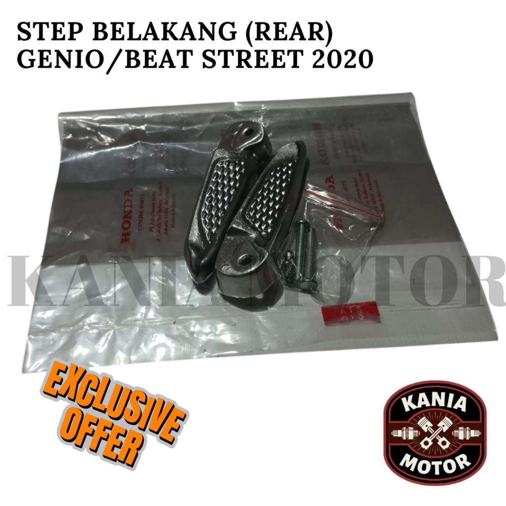 STEP BELAKANG FOOTSTEP BELAKANG GENIO BEAT STREET 2020 NEW BEAT DELUXE HONDA
