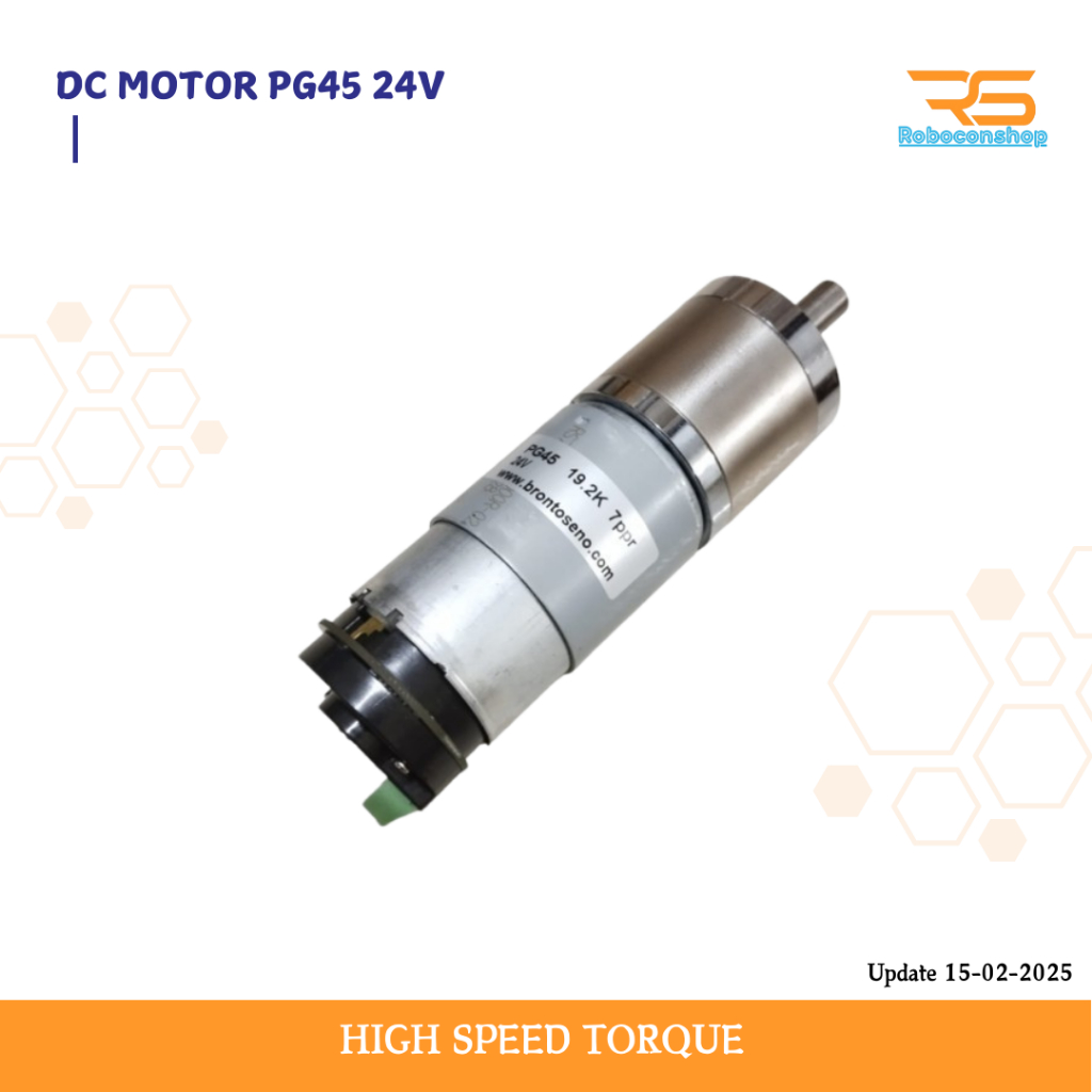 MOTOR PG45 24VDC 60W-100W ENCODER HIGH SPEED TORQUE DC MOTOR PG45