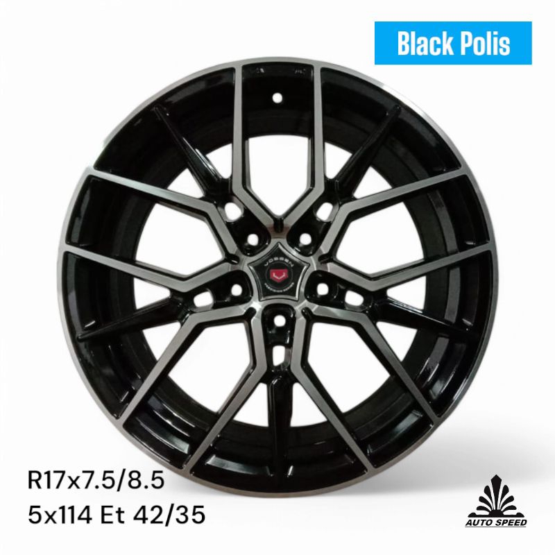 Velg Vossen R17 Pcd 5 x 114 Lebar 7.5/8.5 Et 42/35