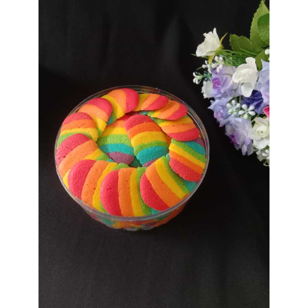 

Lidah Kucing Rainbow / Lidah Kucing Rainbow Homemade / Kue Kering lidah kucing pelangi / kue lebaran