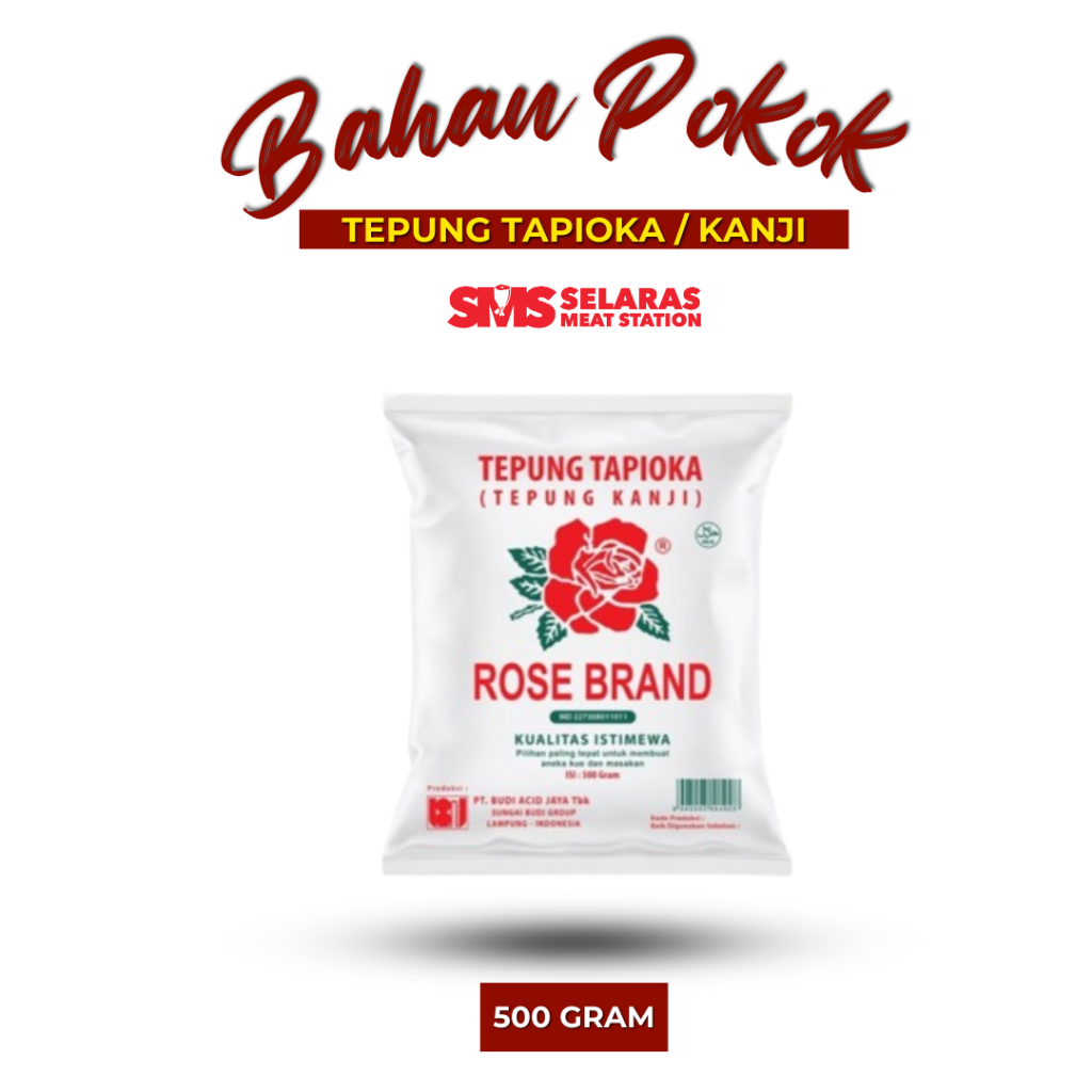 

Tepung Tapioka Rose Brand 500 gram