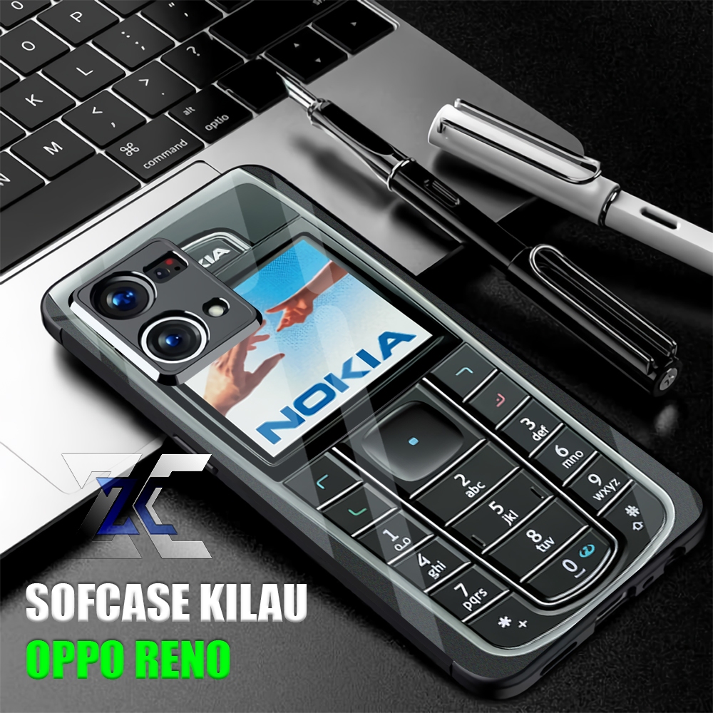 (GM39) Softcase Pro camera OPPO RENO 7 | 8 4G | Kesing Oppo Aesthetic | Bahan Case Lentur | Nokia Ja
