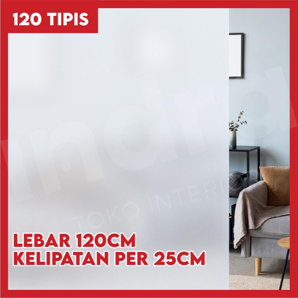 STICKER KACA ES STICKER STICKER SANDBLAST 120CM TIPIS
