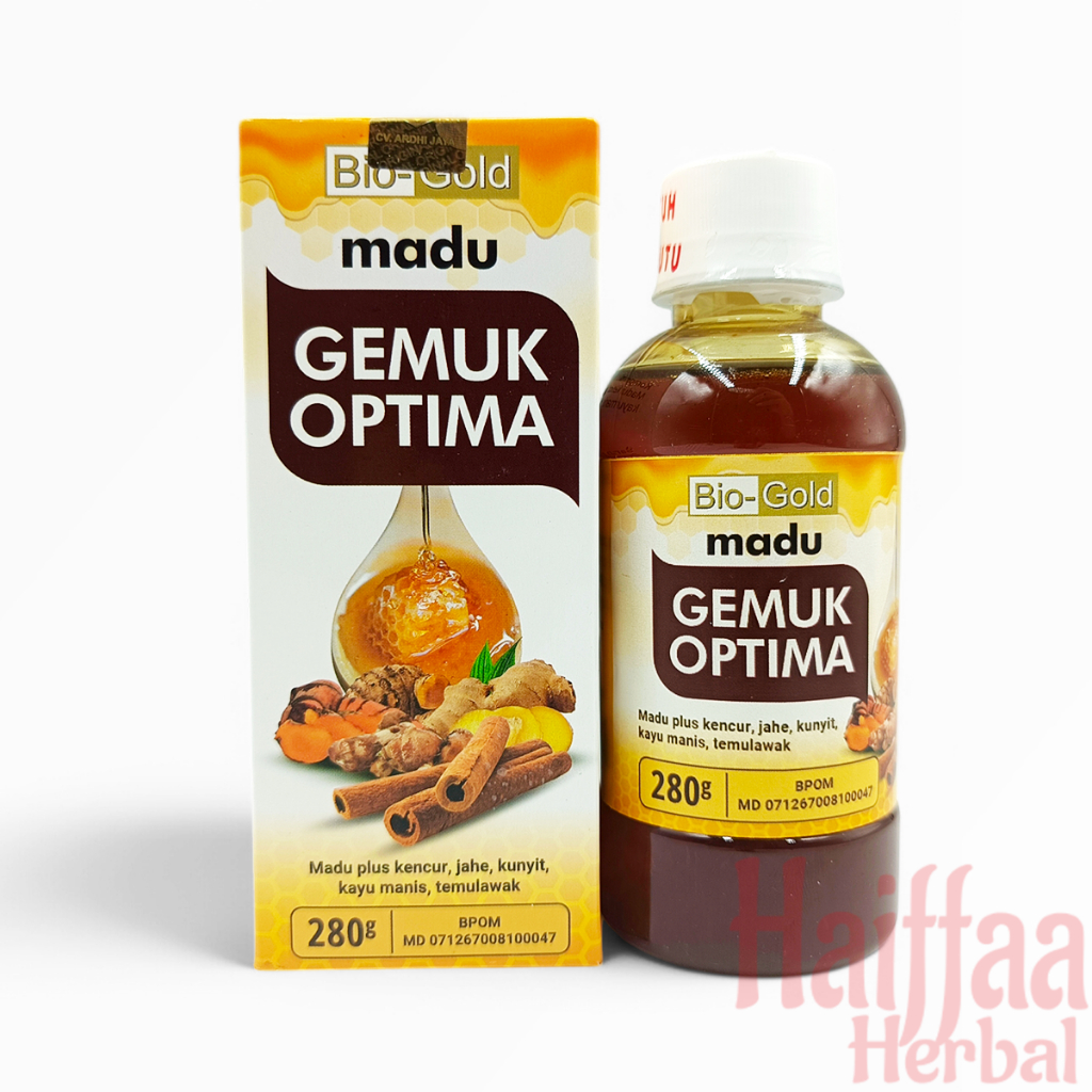 

Madu Gemuk Optima Bio Gold 280gr Penambah Nafsu Makan Berat Badan Alami Asli Original