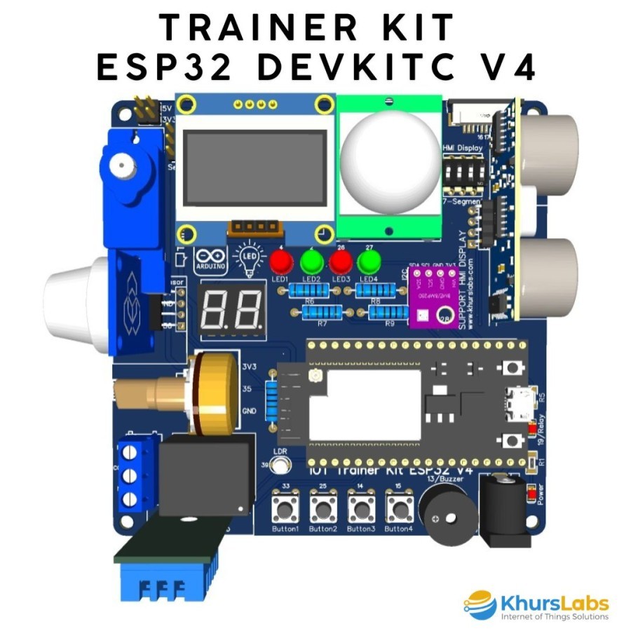 Trainer KIT ESP32 IOT - Praktikum KIT Pembelajaran Pembuatan Proyek Pemrograman IOT
