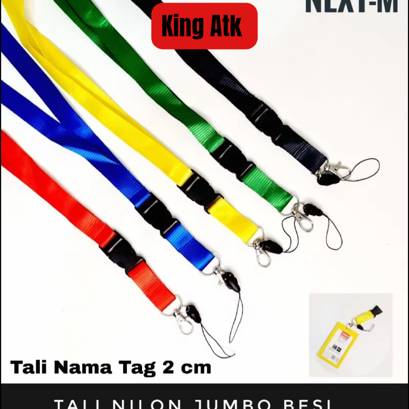 

KING ATK - 1buah Tali Id Card Nilon / Tal i Id Card Tali Lanyard Gantungan